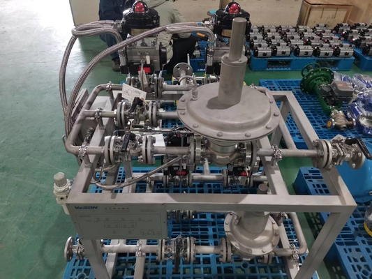 Niestandardowe zautomatyzowane maszyny montowane na płozach Zawory regulacyjne przygotowania powietrza Rozdzielacze