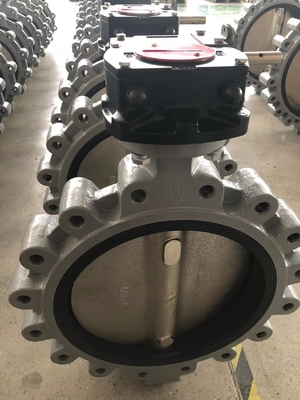PFA wyłożony i PTFE wyłożony zawór masłowy BFV Flanged Typ Wafer Butterfly zawory Pneumatic On Off zawór