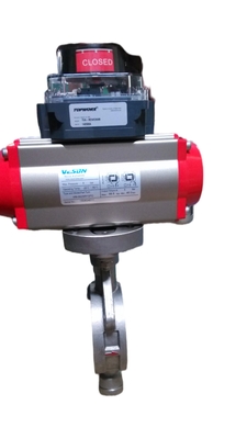 8-calowa pneumatyczna przepustnica wysokociśnieniowa z uszczelnieniem metalowym