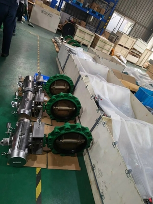 Zawór motylkowy pneumatyczny z brązu Lug z uszczelnieniem EPDM