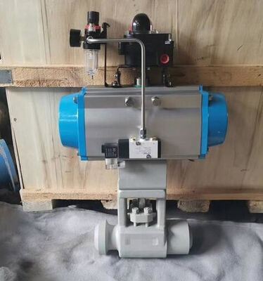 ANSI CLASS 150-900 Pneumatyczny zawór kulkowy z stałą strukturą kulkową i funkcją odprowadzania dla zastosowań wysokiego ciśnienia i wysokiej temperatury