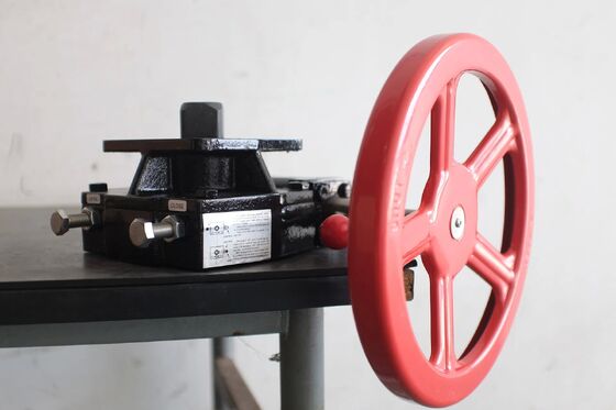 Ręczna skrzynia biegów z kołem ręcznym do ręcznego nadpisywania, z podwójnym działaniem, aluminiowa konstrukcja dla siłowników pneumatycznych