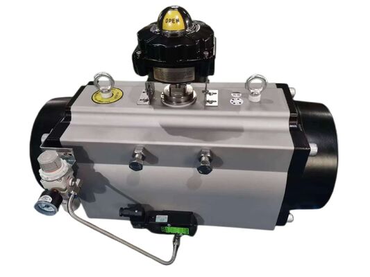 316 Zawór piłkowy pływający z pełnym portem ze stali nierdzewnej z aktywatorem pneumatycznym i połączeniem płaszczem