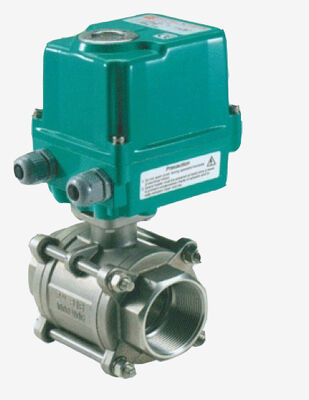 Elektryczny zawór kulkowy z obrotowym momentem wyjściowym 60Nm Obudowa IP67 i obudowa z stopów aluminium do zastosowań zaworu silnikowego