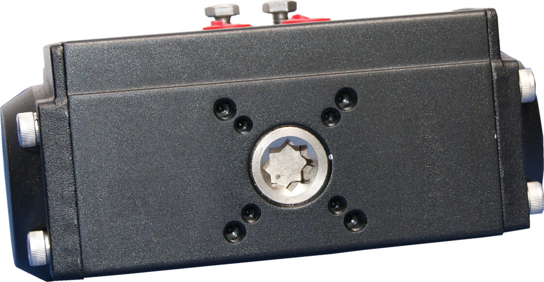 Aluminiowy siłownik pneumatyczny z twardym anodowaniem pokryty PTFE, zgodny ze standardami ISO5211 i DIN3337 do sterowania zaworami