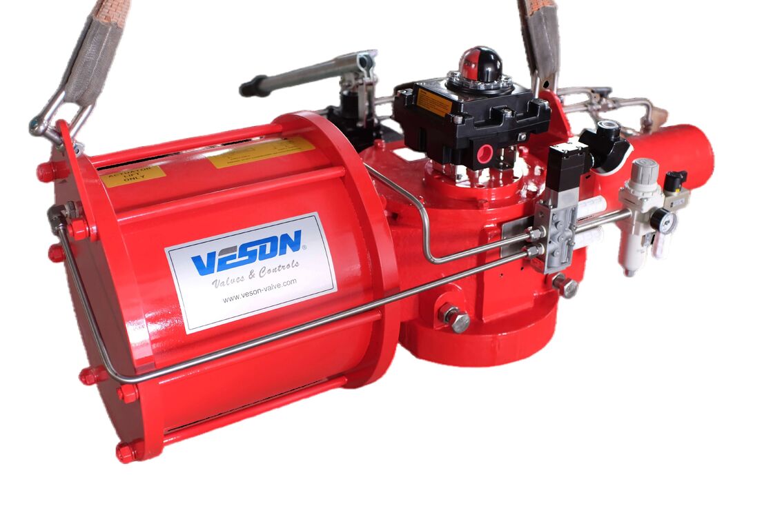 Sprężynowy odwrotny jednorazowy silnikowy akwenator pneumatyczny Scotch Yoke dla zaworów włączanych i wyłączonych