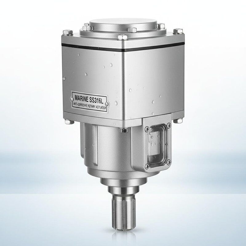 Marine  SS316L Quarter-Turn Actuator for Desalination Plants | Anti-Corrosive Rotary Actuator for Sea Water Ball Valves