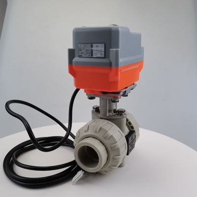 1,6 MPa PPH UPVC Elektryczny zawór kulowy z napędem elektrycznym Odporność na zużycie zawór z minisilnikiem